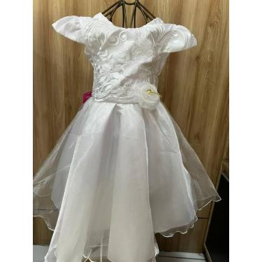 Imagem de Vestido De Festa Infantil - Bianca Kids , Branco, M