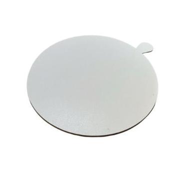 Imagem de Tábua de Frios 30mm Mdf Redondo Com Cabo Branco 3mm Cestas Presente Me