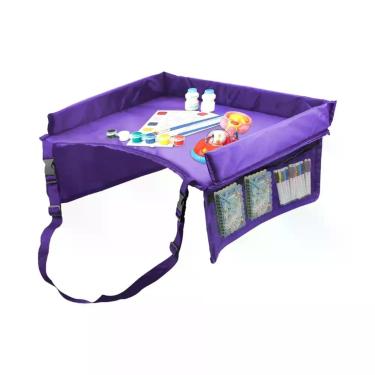 Imagem de Bandeja De Viagem Dobrável Para Crianças Com Suporte Para iPad, Organi