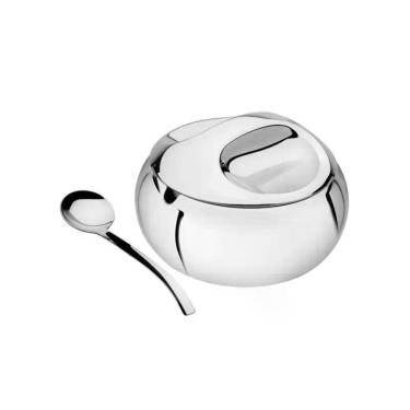 Imagem de Açucareiro em Aço Inox com Colher Tramontina 64400500