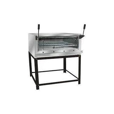 Imagem de Forno industrial lastro roma a gas 90 - inox c/ infravermelho - venanc