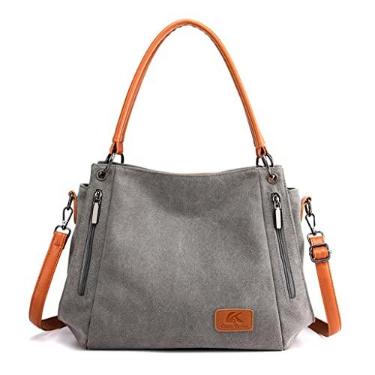 Imagem de Bolsas de mão e ombro femininas bolsa leve para uso diário bolsas femininas Cinza