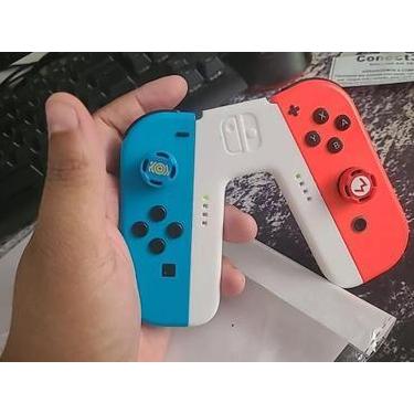 Imagem de Suporte Controle Nintendo Switch Joy-Con - Grip Em V - 3DMIX, AMARELO