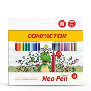 Imagem de Hidrocor Compactor neo pen gigante 2.0mm com 24 cores