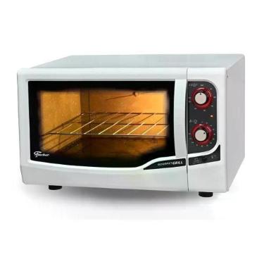 Imagem de Forno Elétrico de Bancada Fischer Gourmet Grill Branco 127V, 110V