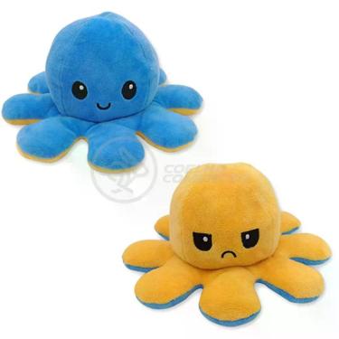 Imagem de Polvo Do Humor Reversível Duas Faces/Cores Azul/Vermelho