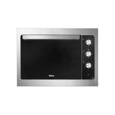 Imagem de Forno Elétrico Embutir Philco Preto Iluminação Interna 110V