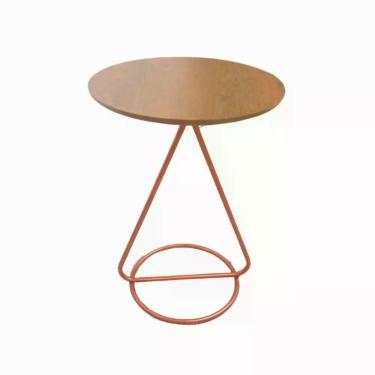 Imagem de Mesa De Centro Lateral Maria Pé De Ferro Estilo Industrial