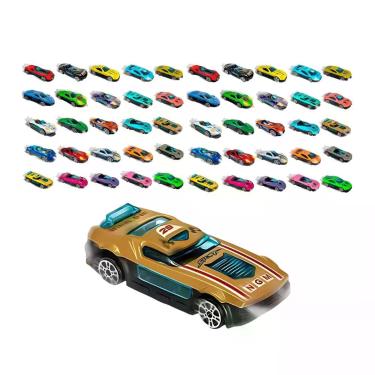 Imagem de Kit Brinquedo Infantil 50 Unidades de Express Wheels Carrinhos Die Cas