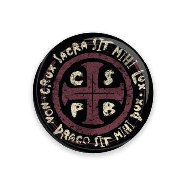 Imagem de Adesivo Medalha de São Bento Resinado 5 cm - FORNECEDOR 6