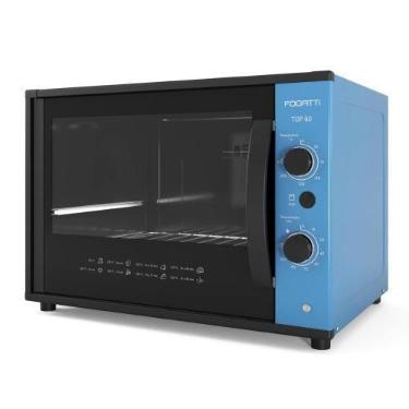 Imagem de Forno Fogatti Elétrico Bancada Top 60 Litros, Azul, 220V