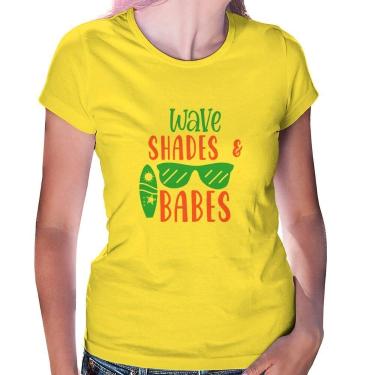 Imagem de Baby Look Wave Shades e Babes - Foca na Moda, Amarelo, P