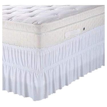 Imagem de Saia Box Ajustável Para Cama Solteiro Matelada Ultrassônico