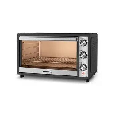 Imagem de Forno Elétrico 60L Family Grill Inox Mondial Preto/Inox 1800W - FRN-60-BI