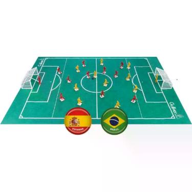 Imagem de Futebol de Botao CLUB 2 Brasil X Espanha - Gulliver