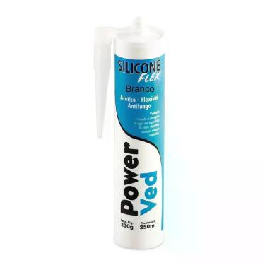 Imagem de Silicone Acético Flex Branco 250ml PowerVed