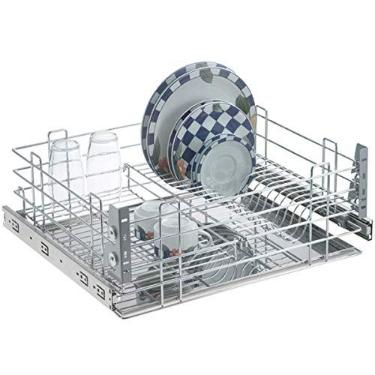 Imagem de Gaveta Escorredor de Louça Porta Prato 57cm com Bandeja Inox | Com Bandeja Inox