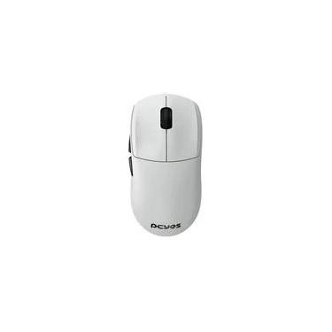 Imagem de Mouse Gamer Sem Fio PCYES Fenner, RGB, 26000 DPI, 6 Botões, Wireless, Bluetooth, Polling Rate 8K, Branco Ghost - PMGFWG8K