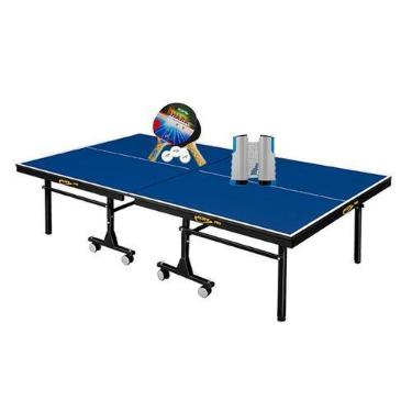 Imagem de MESA PING PONG MDF 25mm 1008 KLOPF + Kit 5055 + Rede 5096