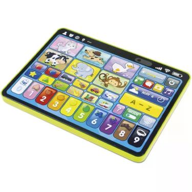 Imagem de Brinquedo Educativo Tablet 3 Idiomas 150 Funcoes Interativas com Sons e Luzes Apoio Traseiro Maral