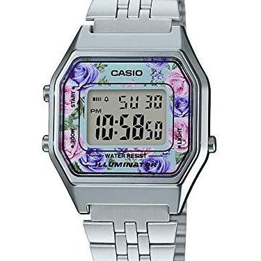 Imagem de Casio Relógio masculino de quartzo LA680WA-2CDF o ano todo, Multi, Casual