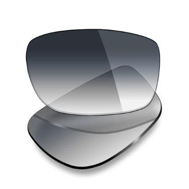 Imagem de Mryok Lentes de reposição UV400 para óculos de sol Ray-Ban RB4068 60 mm, HD Polarized, proteção UV, resistente a impactos e ajuste perfeito - Cinza degradê matiz
