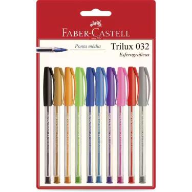 Imagem de Caneta Esferografica Trilux Colors CT.C/10 Cores - FABER-CASTELL