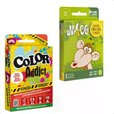 Imagem de Kit Jogo de Cartas Color Addict Cartucho + Jogo do Mico Copag
