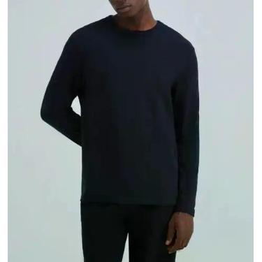 Imagem de Camiseta Manga Longa Hering LZ10 Masculina Algodão Peruano T. P/XXG, X