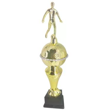 Imagem de Troféu de Futebol Vitória Vencedor 501353 para Premiação em Polímero Metalizado Dourado
