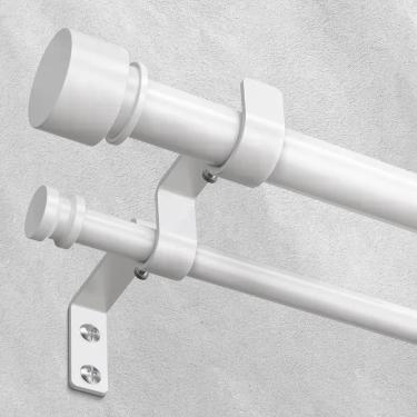 Imagem de Varão Duplo de Cortina Wolistsa 91-193 cm Branco