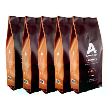 Imagem de Kit 5kg Café Grãos América Premium