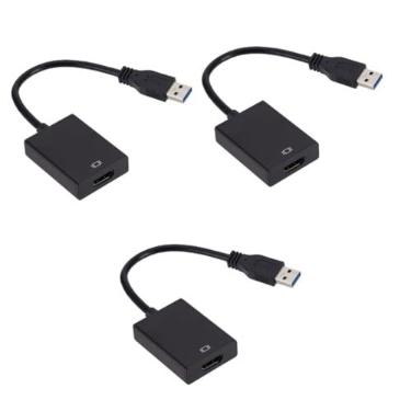 Imagem de HEMOTON 3 Pecas Adaptador Usb Para Hdtv Usb3.0 Para Adaptador Usb Para Cabo Usb Para Adaptador Computador Conversor 1080p