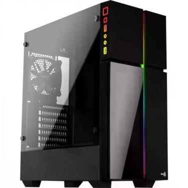 Imagem de Gabinete Gamer Aerocool Playa Preto Rgb Lateral Vidro [f002]