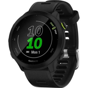 Imagem de Garmin55 Preto Relógio GPS Corrida Monitor Cardíaco - Forerunner 55