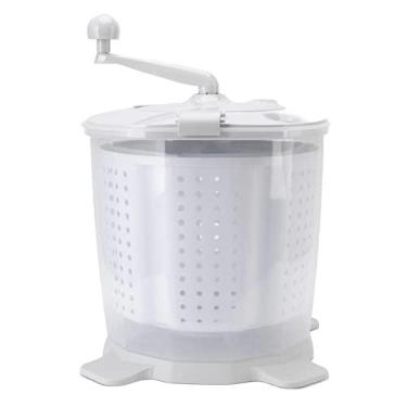 Imagem de Máquina de lavar portátil 2 em 1 com manivela mini secadora de roupas para dormitórios, apartamentos, acampamento, trailer, lavadora e secadora - manual não elétrico