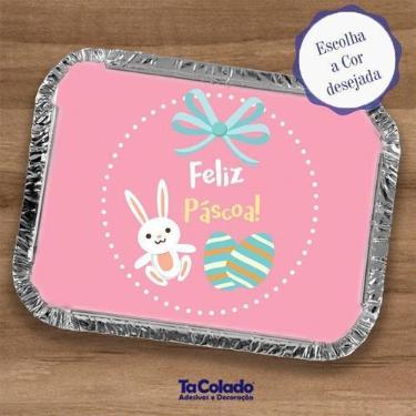 Imagem de Adesivo Personalizado para Marmita Páscoa - TaColado, Rosa