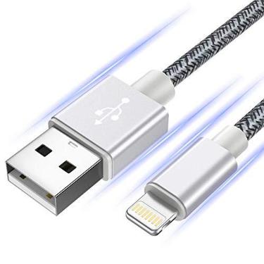 Imagem de Cabo carregador para Apple iPhone com certificação MFi da Apple, cabo carregador para iPhone 11 Pro Xs MAX XR X iPad, carregador rápido USB