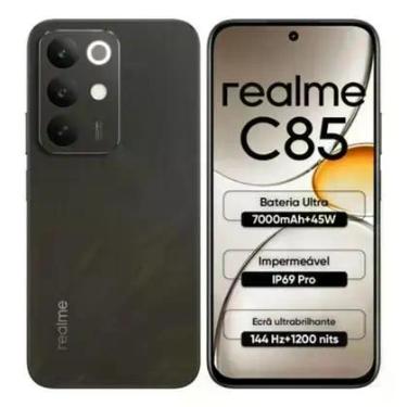 Imagem de Celular C85 Realme 256GB 8GB RAM Preto 4G - Realme C85, 256GB, Preto