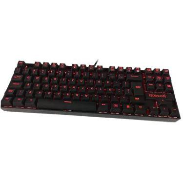 Imagem de Teclado Mecânico Gamer Redragon Kumara K552-2, RGB, Switch Black, Pt, ABNT2, Vermelho