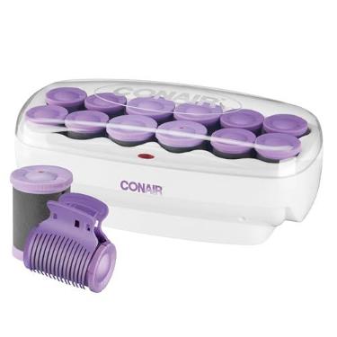 Imagem de Conair Rolos quentes de cerâmica para cabelos longos, médios e todos os cabelos - Clipes de rolo de cabelo incluídos - rolos de 3,8 cm e 3,8 cm - Exclusivo da Amazon