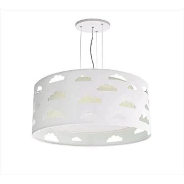 Imagem de LUSTRE INFANTIL PENDENTE NUVENS RECORTES CRÚ 50X16