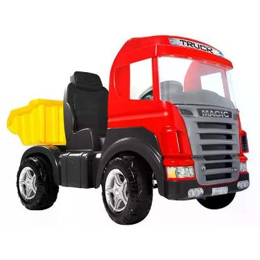 Imagem de Mini Caminhão a Pedal Infantil Truck Emite Sons - Magic Toys