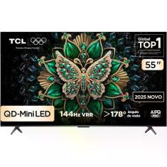 Smart TV TCL 55 AI, 4K UHD, QLED Mini LED, Android TV - 55C6K, 55" Smart TV TCL 55 AI, 4K UHD, QLED Mini LED, Android TV - 55C6K, 55"