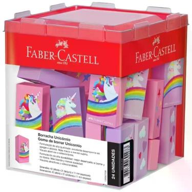 Imagem de Borracha Colorida Unicornio 2 Modelos DP.C/24 - FABER-CASTELL