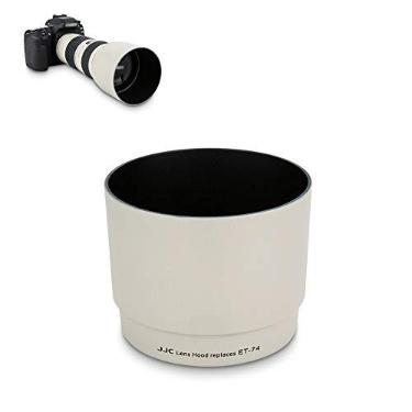 Imagem de JJC — Para-sol reversível dedicado para Canon EF 70-200 mm f/4L é USM substitui o para-sol ET-74 disponível para anexar tampa de lente de 67 mm e filtro