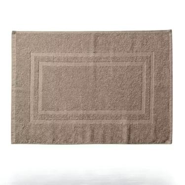 Imagem de Toalha de Piso Grécia Algodão 50x70cm Taupe Bege para Banheiro Confortável e Absorvente Corttex
