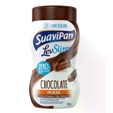 Imagem de Bebida em Pó Sabor Chocolate Zero Açúcar Suavipan 210g