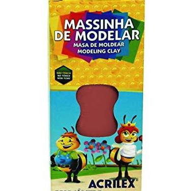 Imagem de Massa de Modelar Rolo Acrilex Marrom 500g