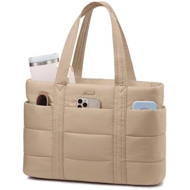 Imagem de Sacola LOVEVOOK Puffer para mulheres, laptop leve de 17,3 polegadas